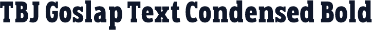 TBJ Goslap Text Condensed Bold