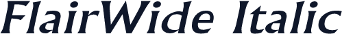FlairWide Italic