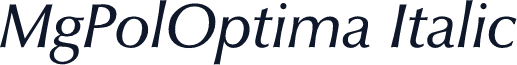 MgPolOptima Italic