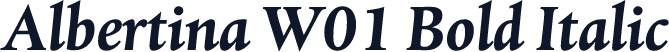 Albertina W01 Bold Italic