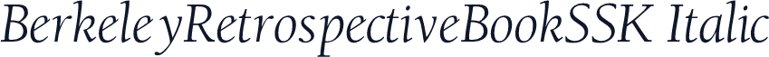 BerkeleyRetrospectiveBookSSK Italic
