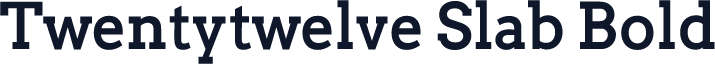 Twentytwelve Slab Bold