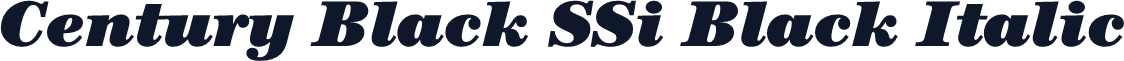 Century Black SSi Black Italic