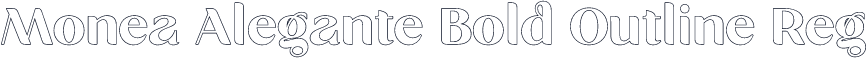 Monea Alegante Bold Outline Reg