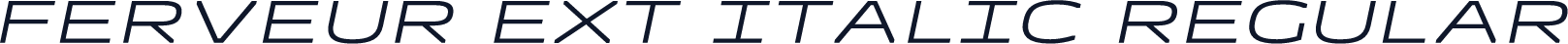 Ferveur Ext Italic Regular