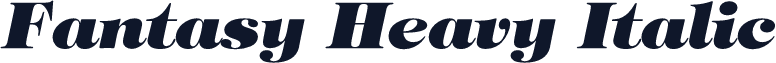 Fantasy Heavy Italic