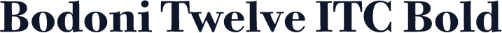 Bodoni Twelve ITC Bold