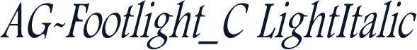 AG-Footlight_C LightItalic