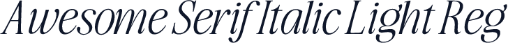 Awesome Serif Italic Light Reg