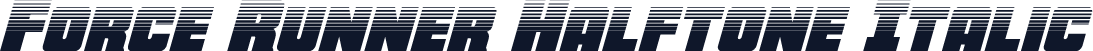 Force Runner Halftone Italic