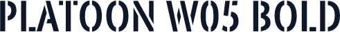 Platoon W05 Bold