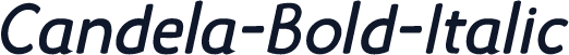 Candela-Bold-Italic