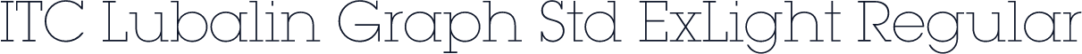 ITC Lubalin Graph Std ExLight Regular