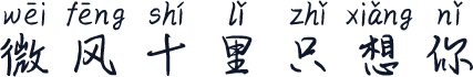 微风十里只想你