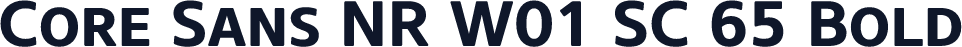 Core Sans NR W01 SC 65 Bold