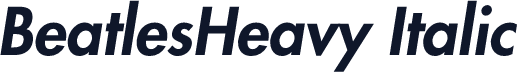 BeatlesHeavy Italic