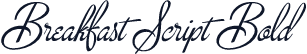 Breakfast Script Bold