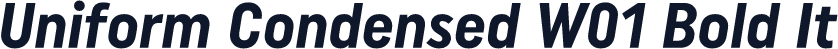 Uniform Condensed W01 Bold It