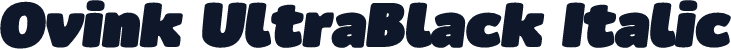 Ovink UltraBlack Italic