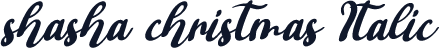 shasha christmas Italic