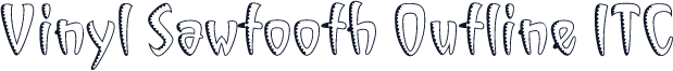Vinyl Sawtooth Outline ITC