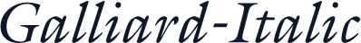 Galliard-Italic