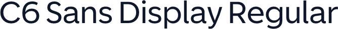 C6 Sans Display Regular
