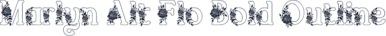 Marlyn Alt Flo Bold Outline