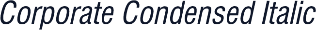 Corporate Condensed Italic