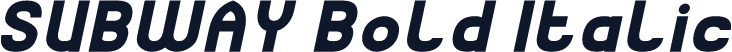 SUBWAY Bold Italic