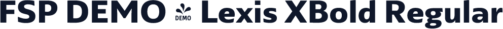 FSP DEMO - Lexis XBold Regular