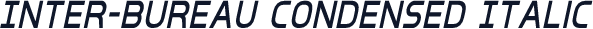 Inter-Bureau Condensed Italic