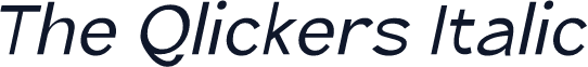The Qlickers Italic