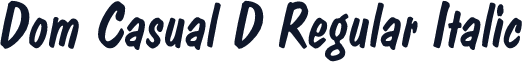 Dom Casual D Regular Italic