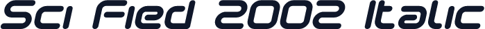 Sci Fied 2002 Italic