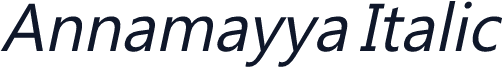 Annamayya Italic