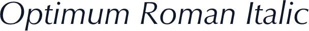 Optimum Roman Italic