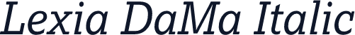 Lexia DaMa Italic