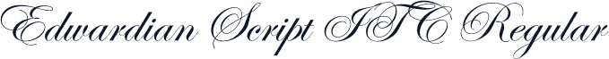Edwardian Script ITC Regular