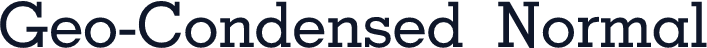 Geo-Condensed Normal