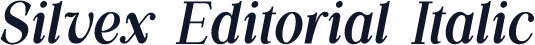 Silvex Editorial Italic
