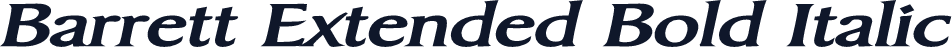 Barrett Extended Bold Italic