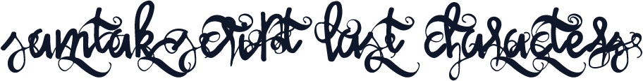 Samtak Script Last Characters
