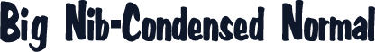 Big Nib-Condensed Normal