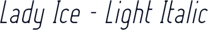 Lady Ice - Light Italic