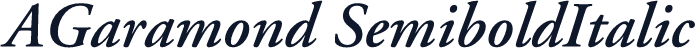 AGaramond SemiboldItalic