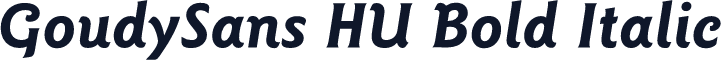GoudySans HU Bold Italic