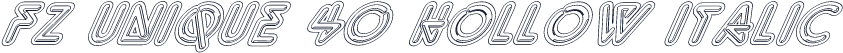 FZ UNIQUE 40 HOLLOW ITALIC