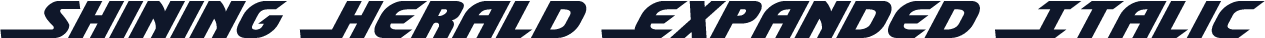 Shining Herald Expanded Italic