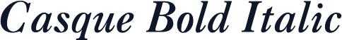 Casque Bold Italic